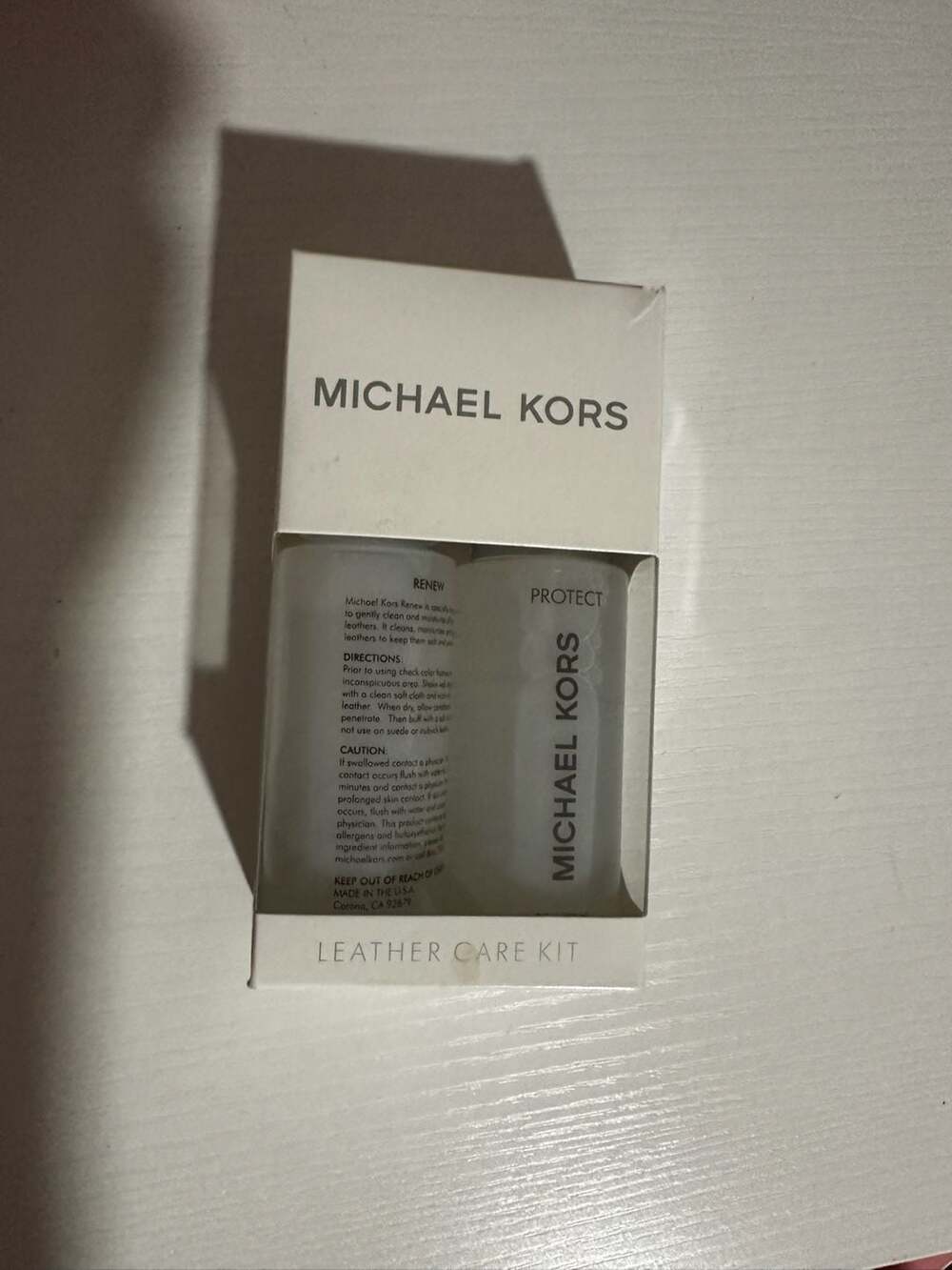Michael Kors Leather Care Kit Renew and Protect
